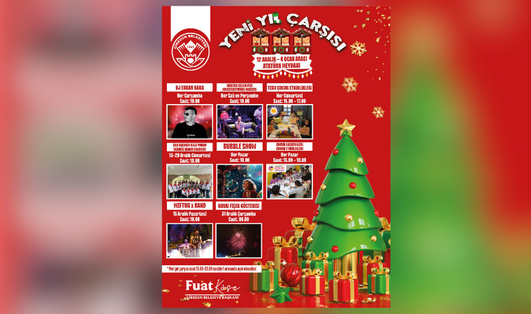 Giresun’da yeni yıl çarşısı heyecanı başlıyor