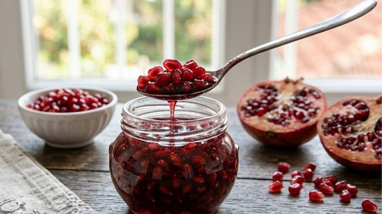 Kahvaltı sofralarını tatlandıran nenfes lezzet: Nar reçeli tarifi
