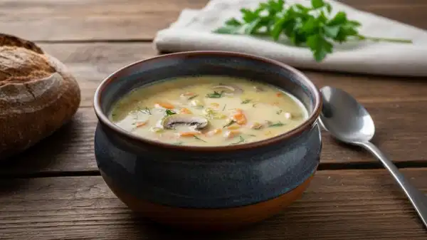 Şifa deposu enfes lezzet: Tavuklu mantar çorbası tarifi