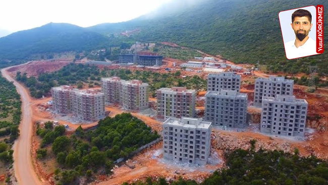 Turizm merkezindeki TOKİ blokları tepkilere neden oldu