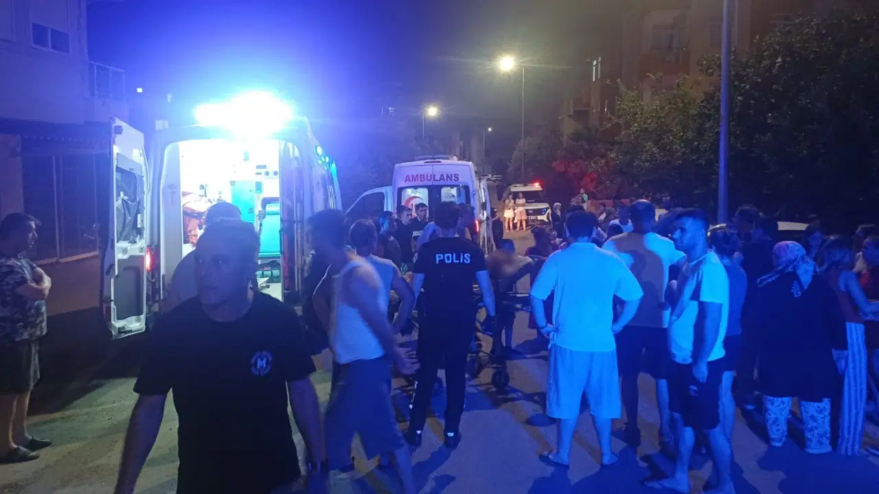 Annesini darbeden babasını bıçakladı