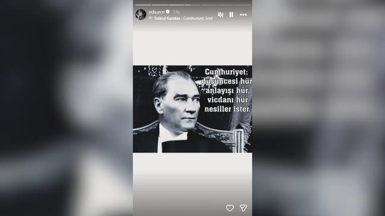 Ünlülerden 29 Ekim Cumhuriyet Bayramı paylaşımları: Sanat dünyasından peş peşe mesajlar
