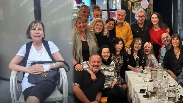 Gül Onat'a tiyatrocu dostlarından ziyaret