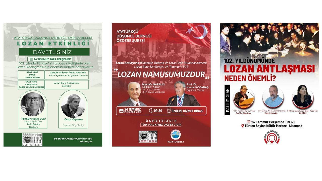 Lozan Antlaşması’nın önemi İzmir'de konuşulacak