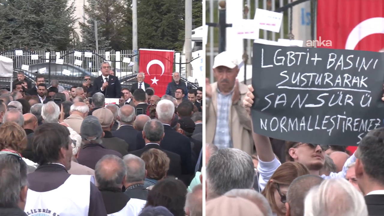 YENİ Parti'den sansüre karşı AYM önünde eylem... Gökhan Günaydın'dan sert tepki: 'Medyayı yandaşlaştırma operasyonu!'