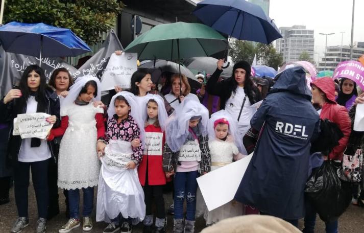 Lübnan’da, çocuk yaşta evliliğe karşı yürüyüş (03.03.2019)