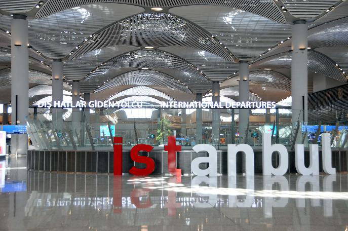 İstanbul Havalimanı'nda son durum görüntülendi
