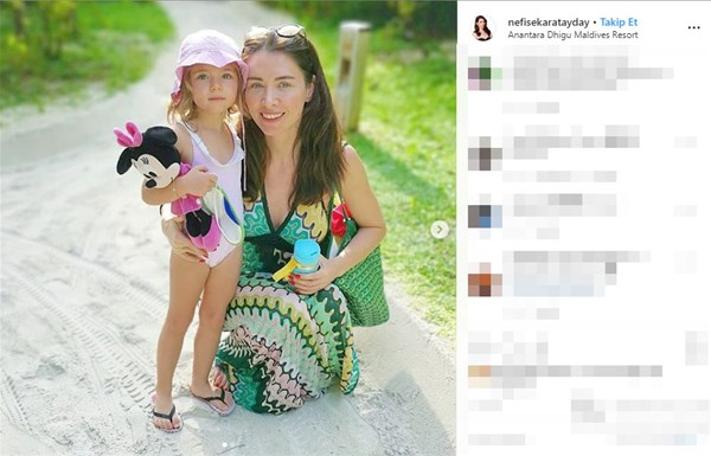 Nefise Karatay'ın kızıyla fotoğrafına yorum yağdı
