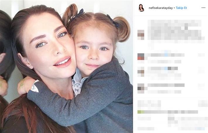 Nefise Karatay'ın kızıyla fotoğrafına yorum yağdı