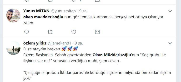 Okan Müdderisoğlu programın başından sonuna kadar kiminle mesajlaştı?