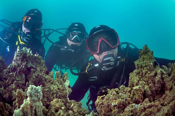 Van Gölü'ne su altı zenginlikleri için dalıyorlar