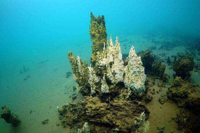 Van Gölü'ne su altı zenginlikleri için dalıyorlar