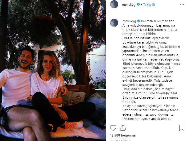 Uraz Kaygılaroğlu ile Melis İşiten boşanıyor