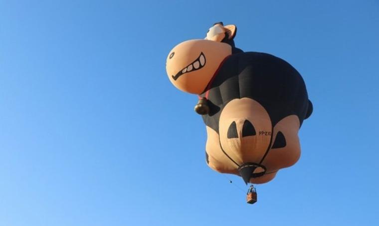 Kapadokya'da festival balonları gökyüzünü süsledi