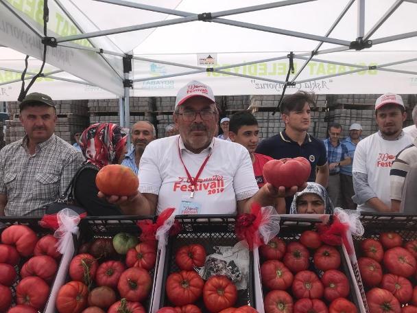 Domatesi en hızlı yiyebilmek için yarıştılar