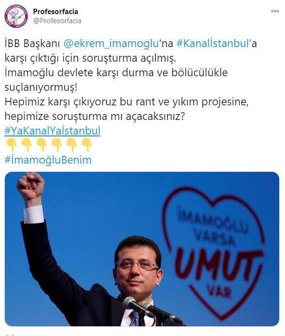 'Şeyha Moza'nın değil, İmamoğlu'nun yanındayız'