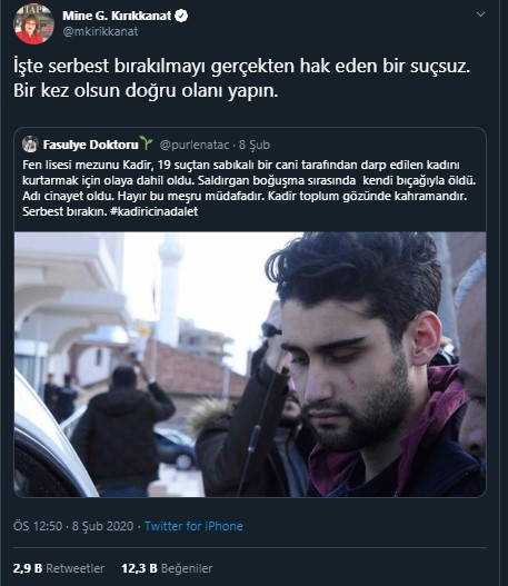 Kadir Şeker için adalet çağrısı