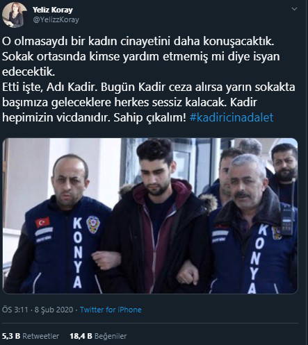 Kadir Şeker için adalet çağrısı