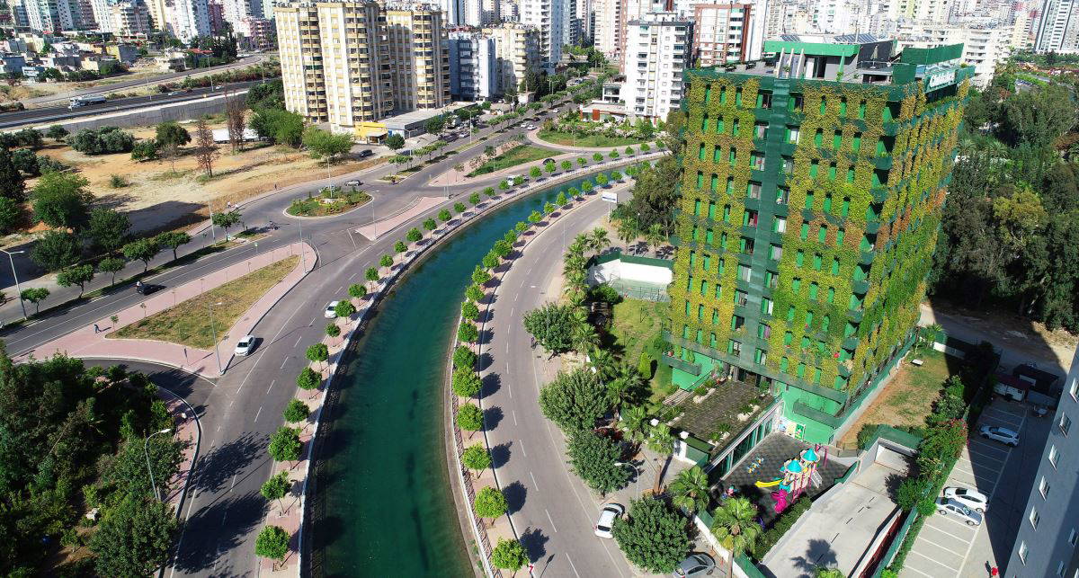 Sarmaşıkların sardığı 10 katlı bina: Apartmanda daire fiyatları 1 milyon TL'yi aştı