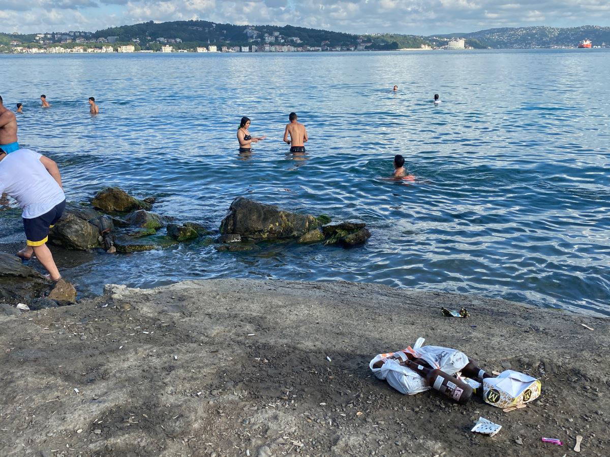 Beykoz Sahili çöplüğe döndü