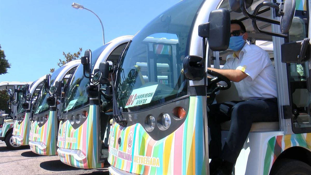 Büyükada'da elektrikli araçlar seferlerine başladı