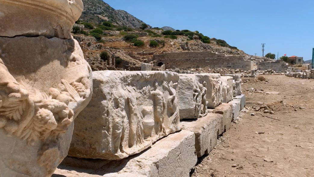 3 bin yıllık Knidos Antik Kenti'nde yapılar yeniden yükseliyor