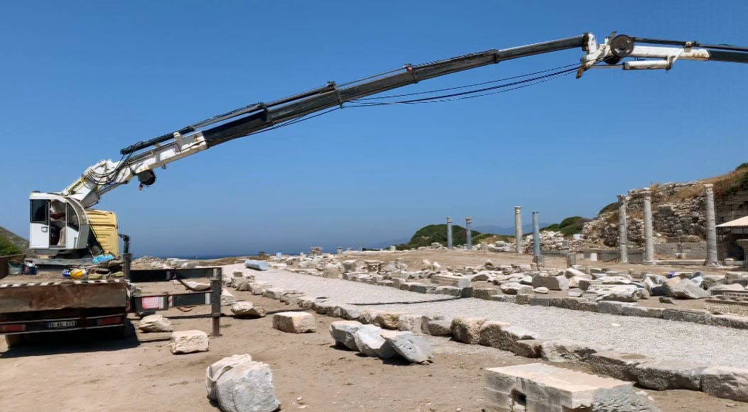 3 bin yıllık Knidos Antik Kenti'nde yapılar yeniden yükseliyor