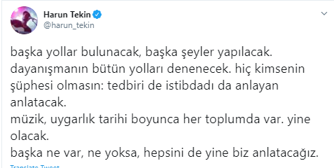 Sanatçılardan etkinlik, festival ve konser yasaklarına tepki!