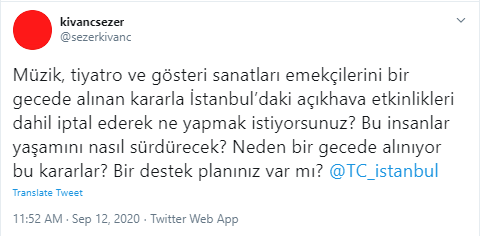 Sanatçılardan etkinlik, festival ve konser yasaklarına tepki!