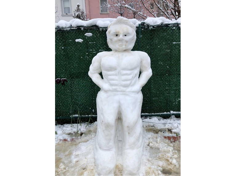 Yurttan gülümseten 'kardan adam'lar