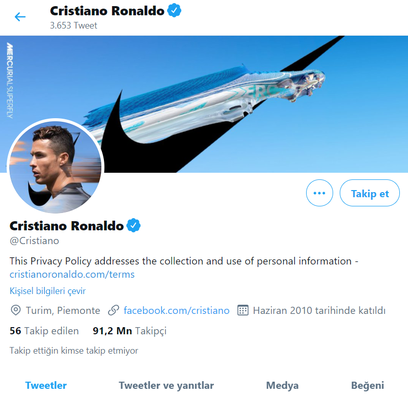 Twitter’da en fazla takipçi sayısına sahip hesaplar açıklandı