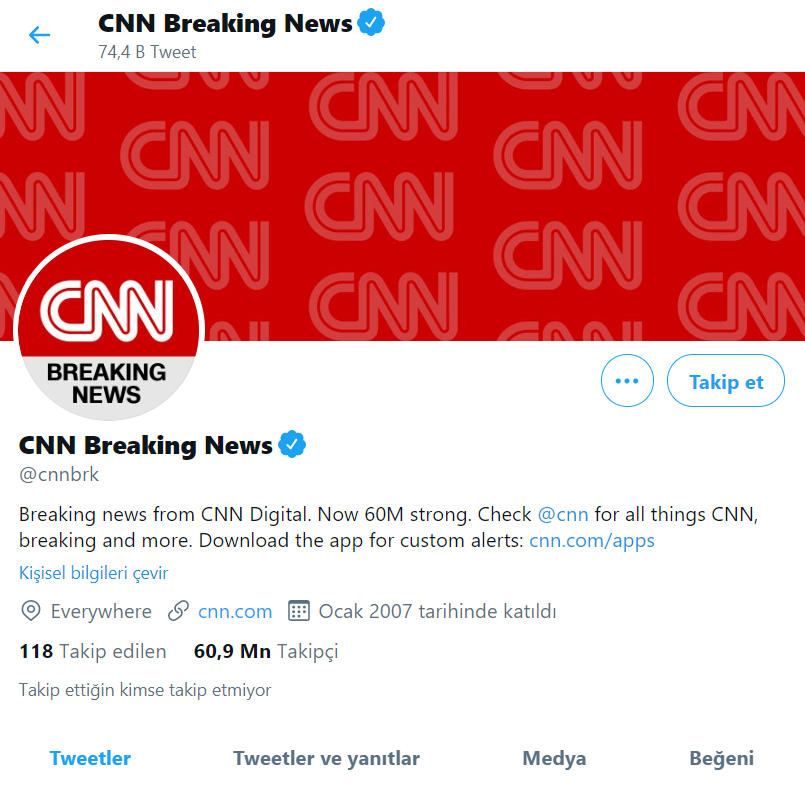 Twitter’da en fazla takipçi sayısına sahip hesaplar açıklandı