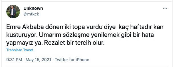 Galatasaray taraftarından Emre Akbaba'ya sert tepki