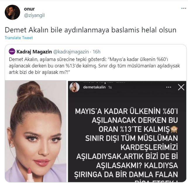 Demet Akalın’dan Fahrettin Koca’ya aşı tepkisi: 