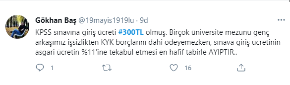KPSS için 300 TL sınav ücreti istenmesine sosyal medyadan tepki!