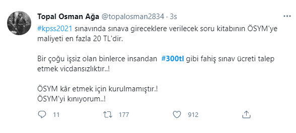 KPSS için 300 TL sınav ücreti istenmesine sosyal medyadan tepki!