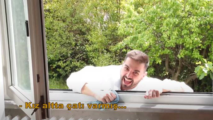 'Temizlik Benim İşim' yarışmasının sunucusu Kadir Ezildi, 5. kattaki evin camlarını silerken yere düştü