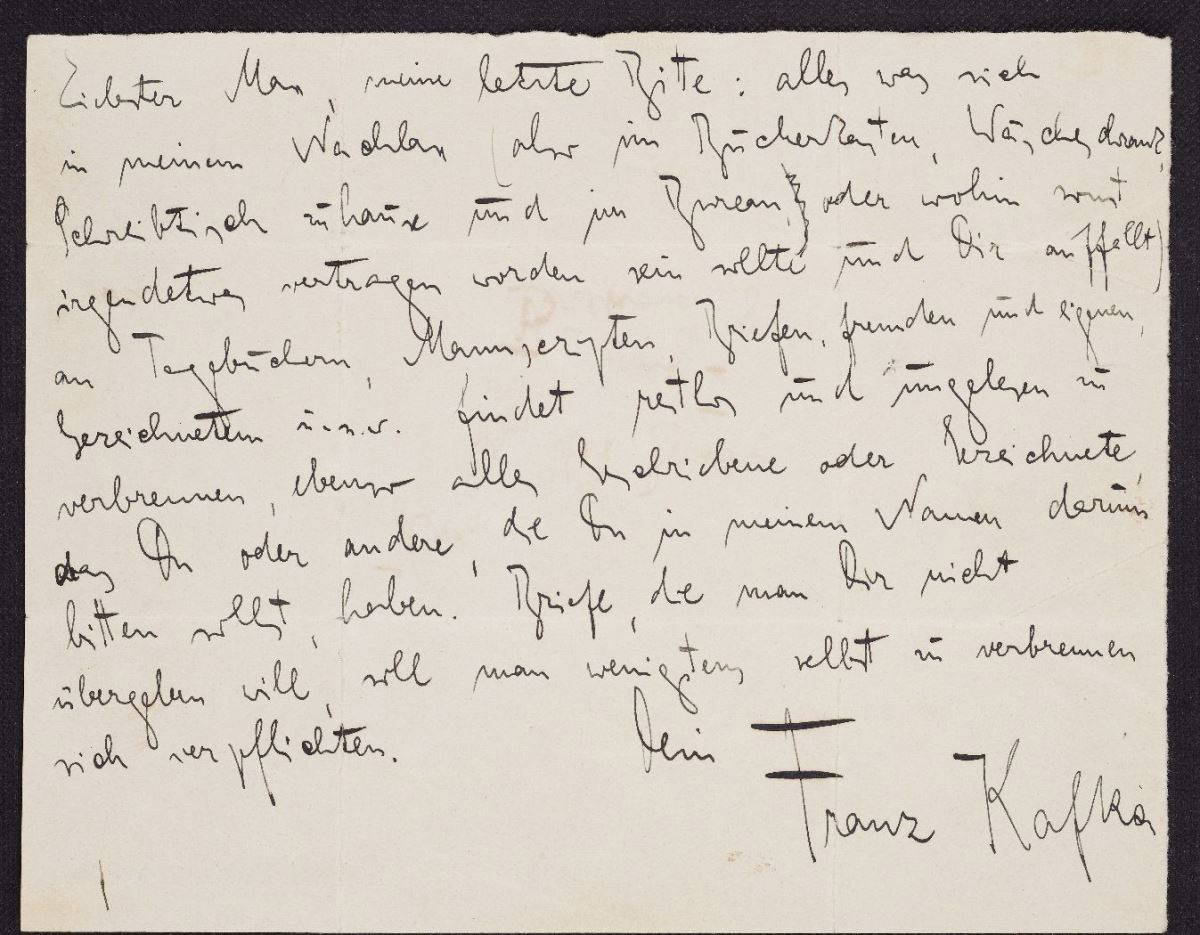 Kafka'nın yakılmasını istediği el yazmaları internette yayınlandı