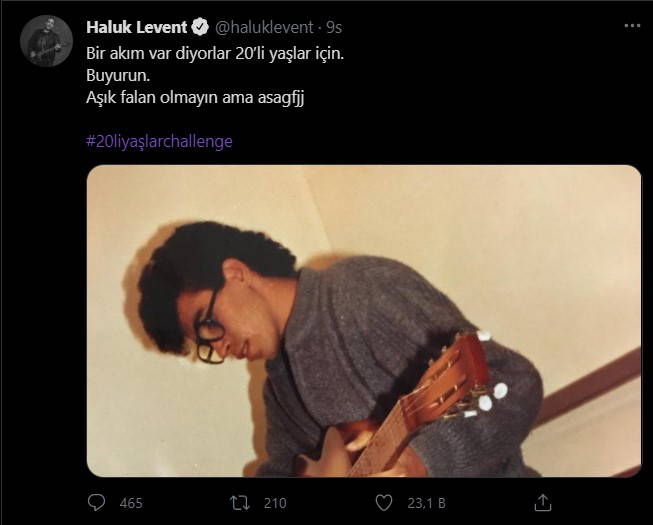 Ünlülerden '20'li yaşlar challenge' paylaşımları