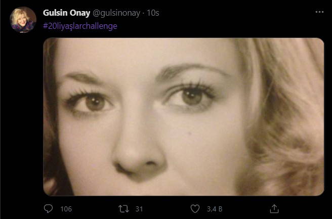 Ünlülerden '20'li yaşlar challenge' paylaşımları