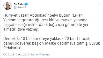 Selvi'nin Erkam Yıldırım 'kulis'ine gelen tepkiler: Yandaş ne iş yapar?