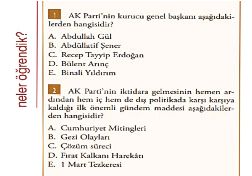 AKP dönemi inkılap tarihine eklendi!