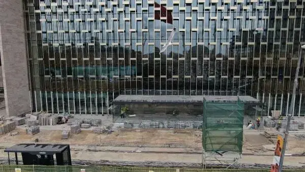 AKM'nin son hali paylaşıldı! Önündeki panolar kaldırıldı, AKM ortaya çıktı