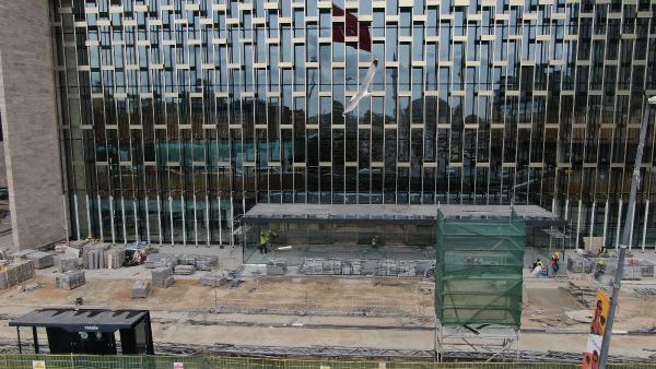 AKM'nin son hali paylaşıldı! Önündeki panolar kaldırıldı, AKM ortaya çıktı