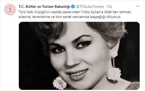 Türk Halk Müziği'nin önemli isimlerinden Yıldız Ayhan yaşamını yitirdi