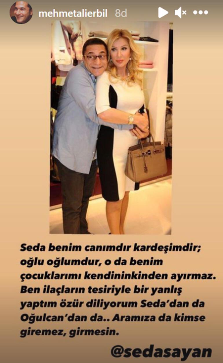 Seda Sayan'dan Mehmet Ali Erbil'in özrü sonrası yeni açıklama: Tecavüz değil, aldatma!