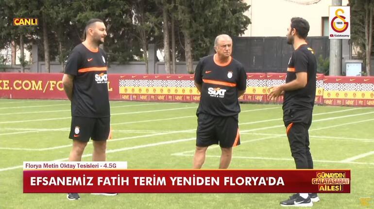 Galatasaray'da Fatih Terim'in ilk antrenmanında Arda Turan detayı