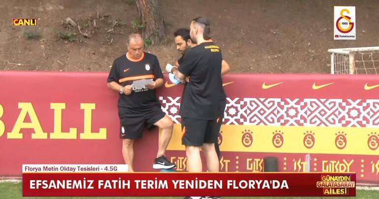 Galatasaray'da Fatih Terim'in ilk antrenmanında Arda Turan detayı