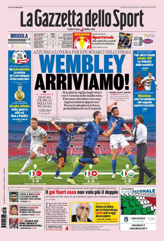 EURO 2020 | İtalya'da basın, finale odaklandı