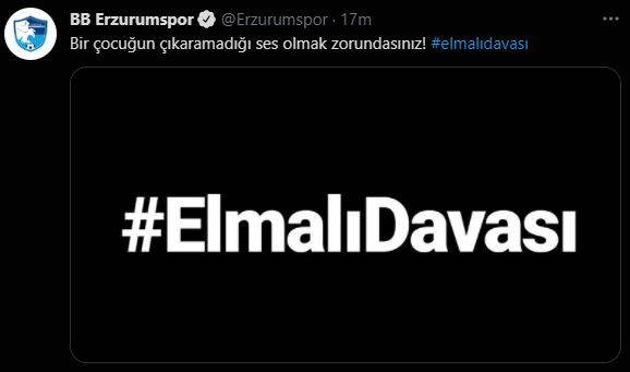Kulüplerden Elmalı Davası paylaşımı